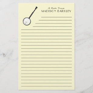 Banjo Musician Music Teacher Stationery