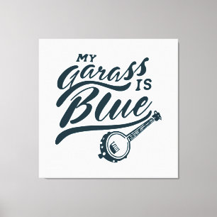 Banjo My Glass is Blue Canvas Print