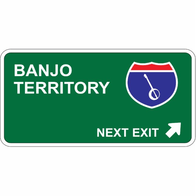 Banjo Next Exit Photo Sculpture Decoration (Front)