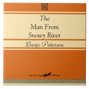 Banjo Paterson Retro Style Ceramics Tile