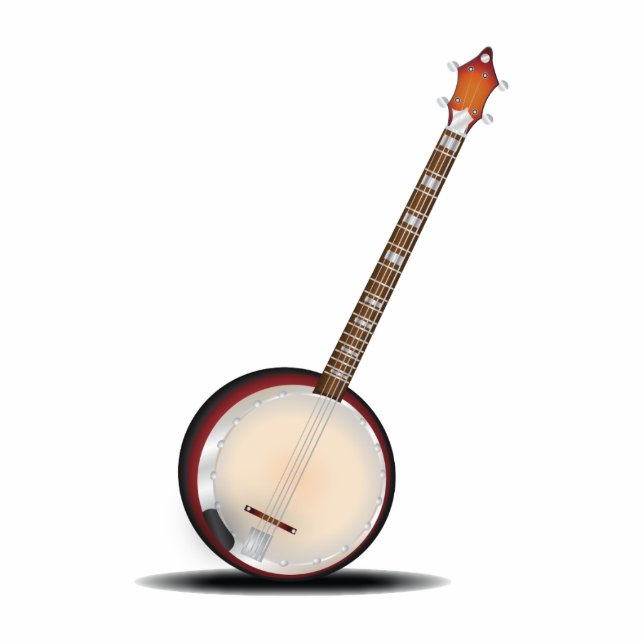 Banjo Photo Sculpture Magnet (Front)