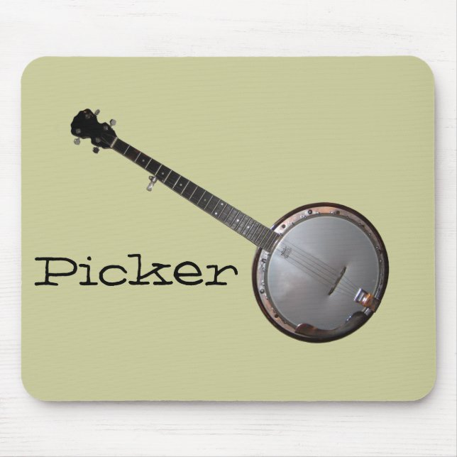 Banjo Picker Mouse Mat (Front)