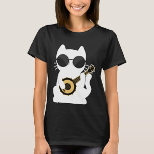 Banjo Player Cat Banjo Banjoist Banjo T-Shirt
