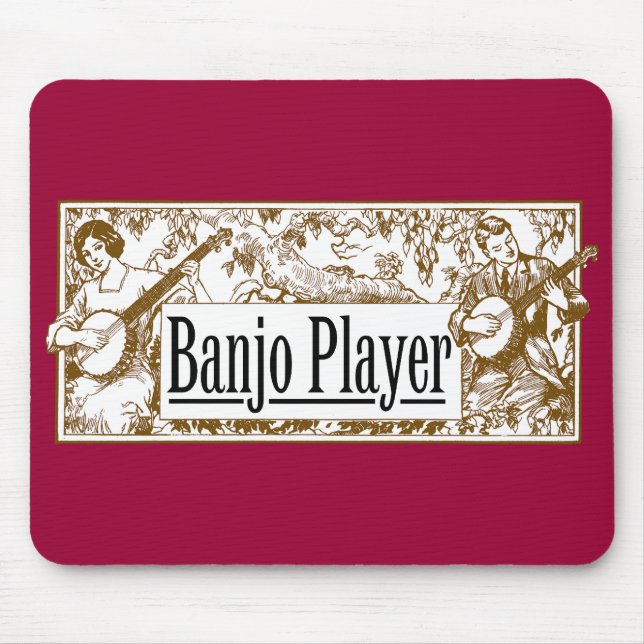 Banjo Player Mousepad (Front)