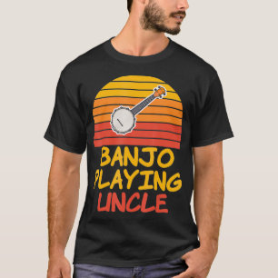 Banjo Playing  Vintage Retro Tee for Banjoists chr