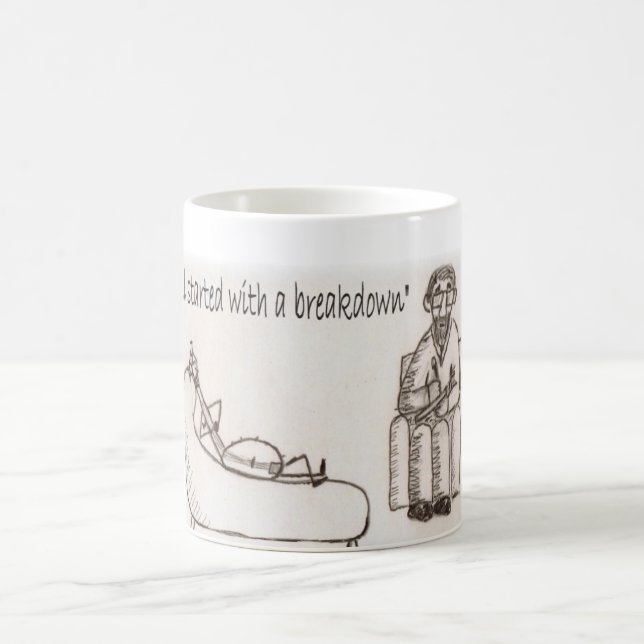 Banjo psychiatrist coffee mug (Center)