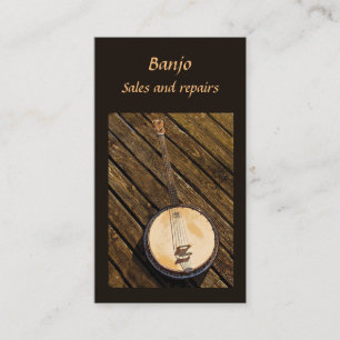 Banjo Sales and Repairs Business Card