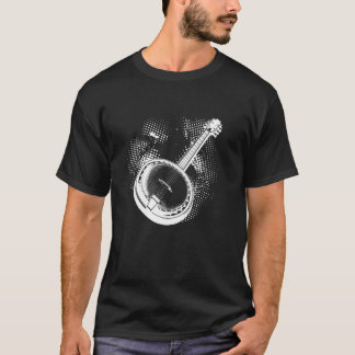 Banjo Sketch Stringed Instrument T-Shirt