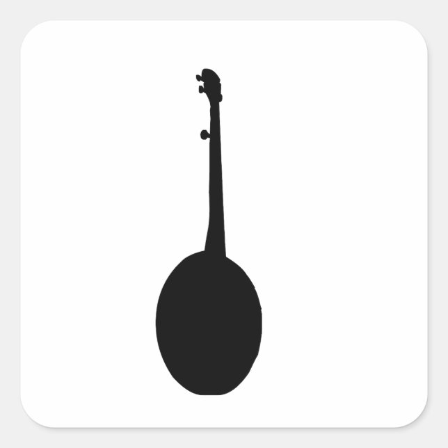 Banjo Square Sticker (Front)