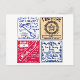 Banjo Strings Postcard