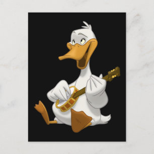 Banjo-Strummin' Duck Postcard