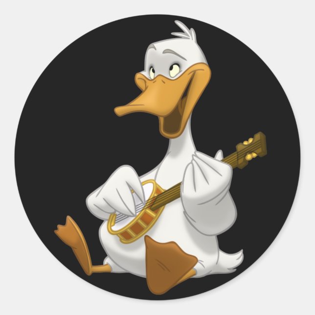 Banjo-Strummin' Duck Stickers (Front)