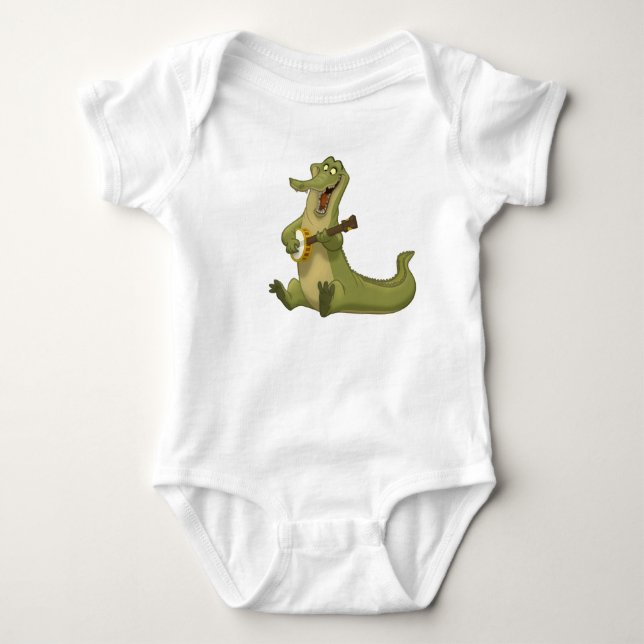 Banjo-Strummin' Gator Baby Bodysuit (Front)