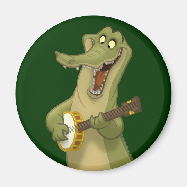 Banjo-Strummin' Gator Magnet (Front)