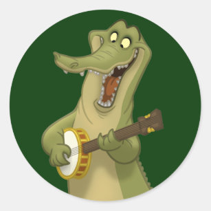Banjo-Strummin' Gator Stickers