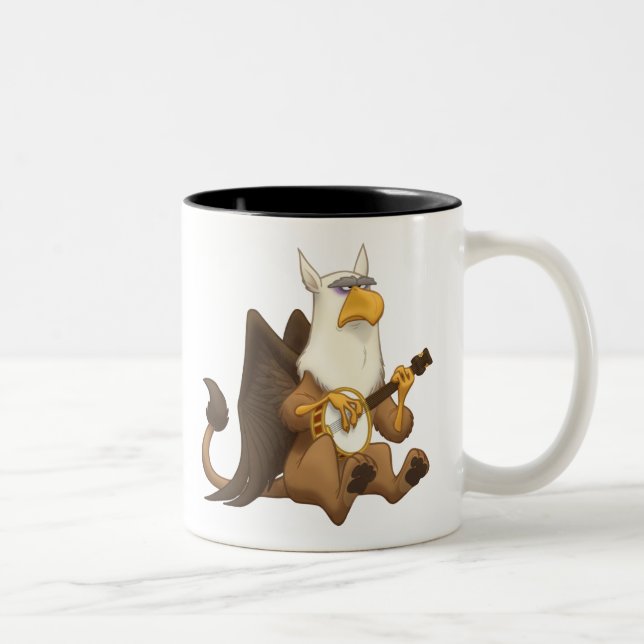 Banjo Strummin' Gryphon Mug (Right)
