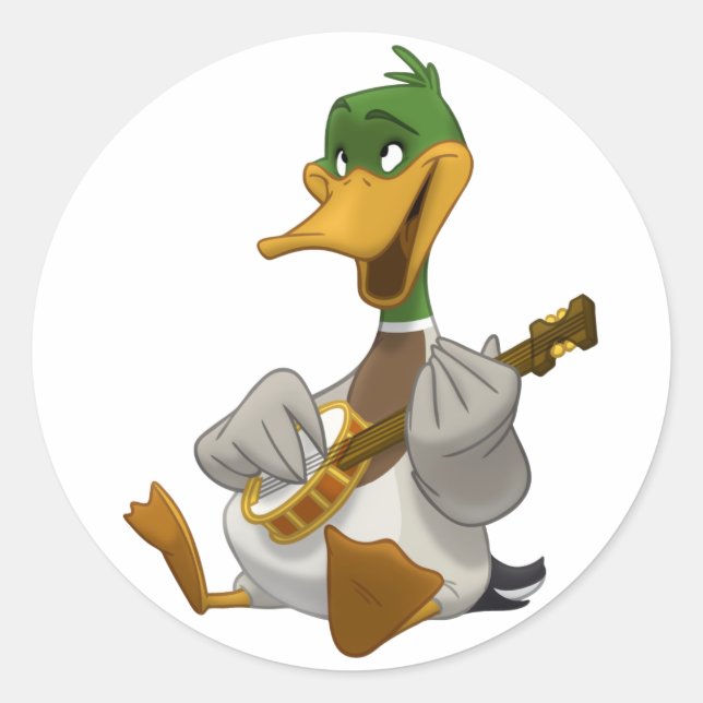 Banjo-Strummin' Mallard Stickers (Front)