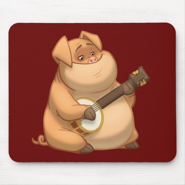 Banjo-Strummin' Pig Mousepad (Front)