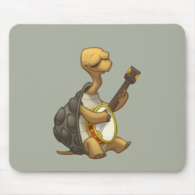 Banjo-Strummin’ Tortoise Mousepad (Front)