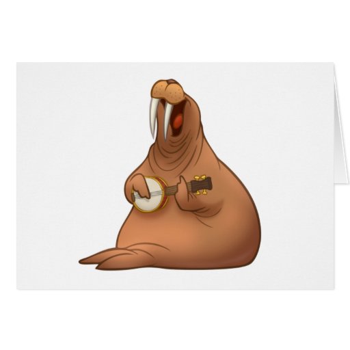 Image of Banjo-Strummin' Walrus Cards