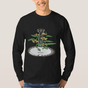 Banjo Vine Flowers Vintage Artistic Acoustic Music T-Shirt