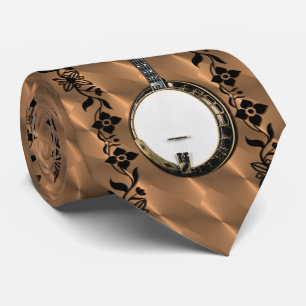 BANJO--VINE ON BRASS TIE