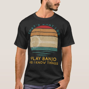 Banjo Virtuoso: Strings & Witty Wisdom Humourous T-Shirt