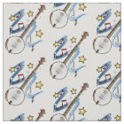 Banjo with Notes and Stars
