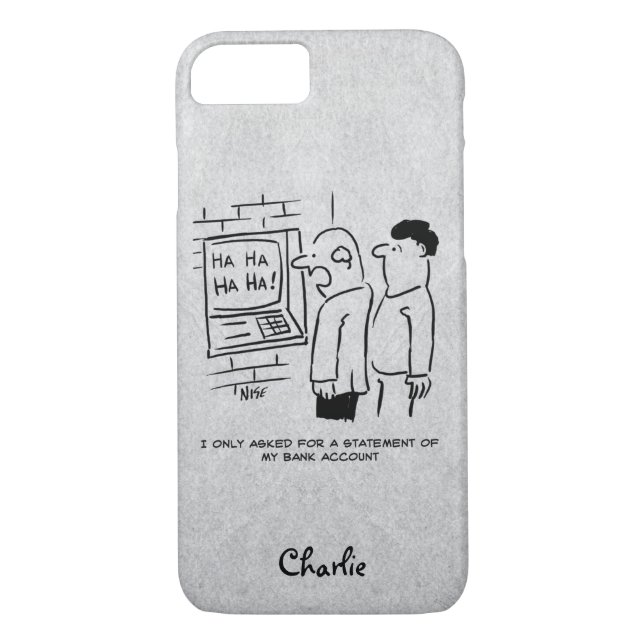 Bank Cashpoint Machine Laughs at Customer Card Case-Mate iPhone Case (Back)