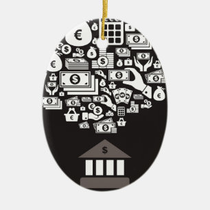 Bank Ceramic Tree Decoration