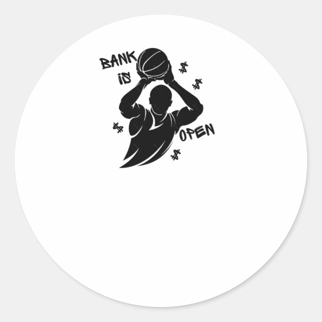Bank Is Open  Classic Round Sticker (Front)