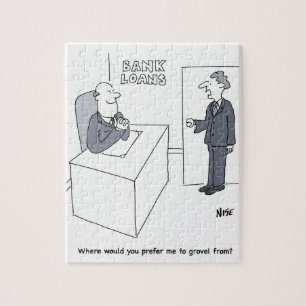 Bank Loans Office Cartoon Jigsaw Puzzle