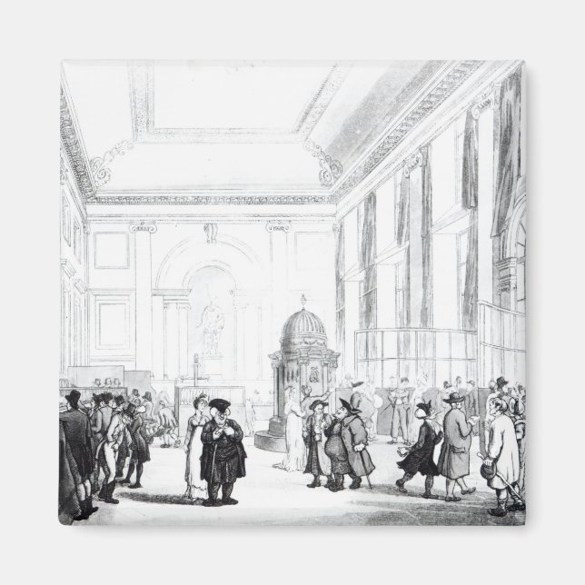 Bank of England, Great Hall, from Ackermann's Magnet (Front)
