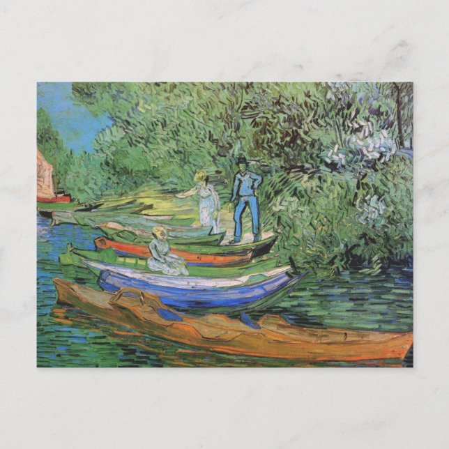 Bank of Oise at Auvers, Vincent van Gogh Postcard (Front)