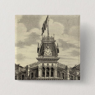 Bank of San Jose 15 Cm Square Badge