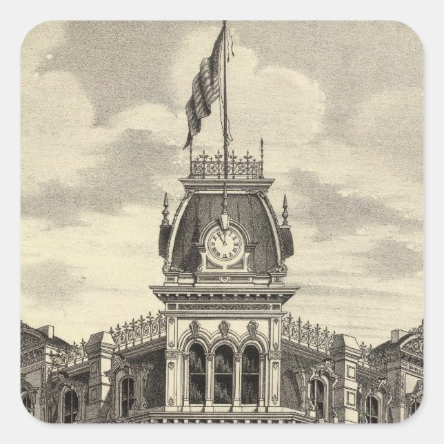 Bank of San Jose Square Sticker (Front)