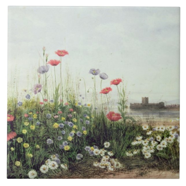 Bank of Summer Flowers Tile (Front)
