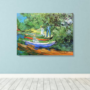 Bank of the Oise at Auvers by Vincent van Gogh Canvas Print