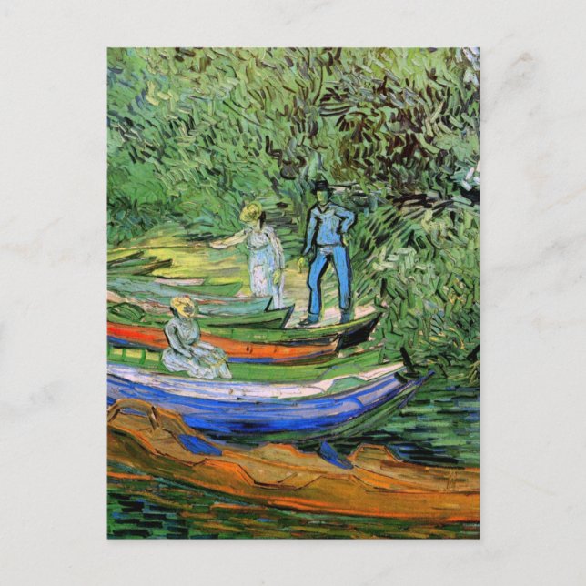 Bank of the Oise at Auvers by Vincent van Gogh Postcard (Front)