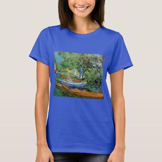Bank of the Oise at Auvers by Vincent van Gogh T-Shirt (Front)
