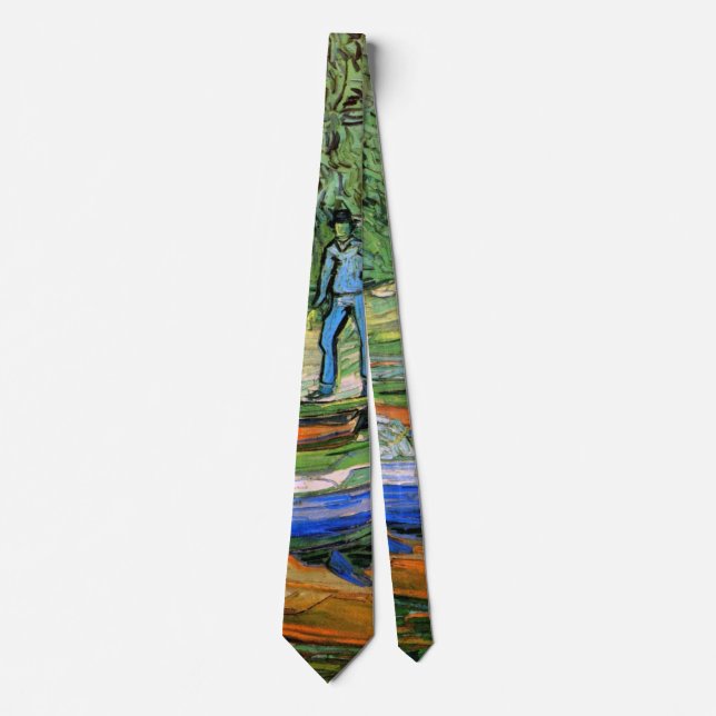 Bank of the Oise at Auvers by Vincent van Gogh Tie (Front)