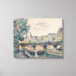 Bank of the Seine near the Pont des Arts Canvas Print
