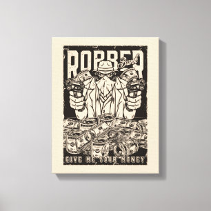 Bank Robber Canvas Print