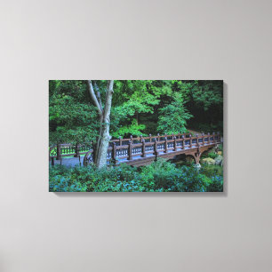Bank Rock Bridge, Central Park, New York City Canvas Print