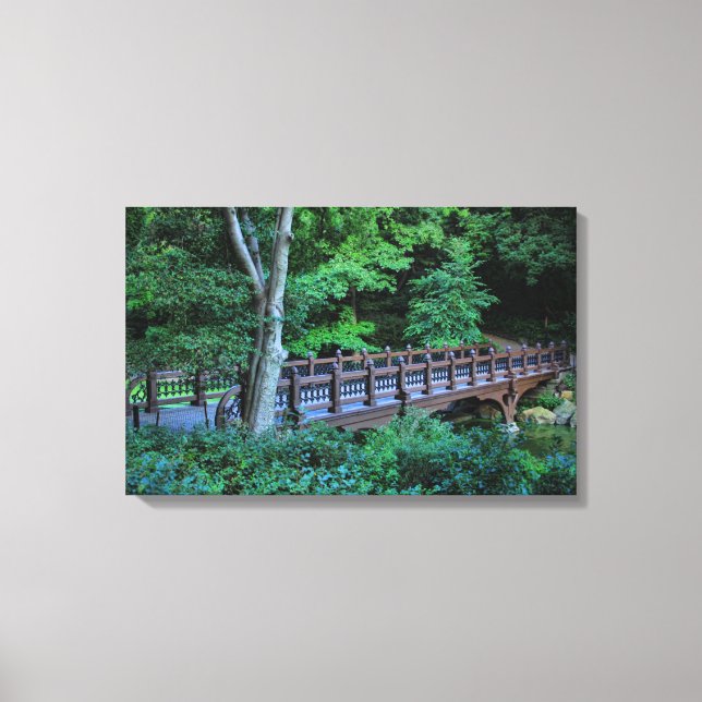 Bank Rock Bridge, Central Park, New York City Canvas Print (Front)