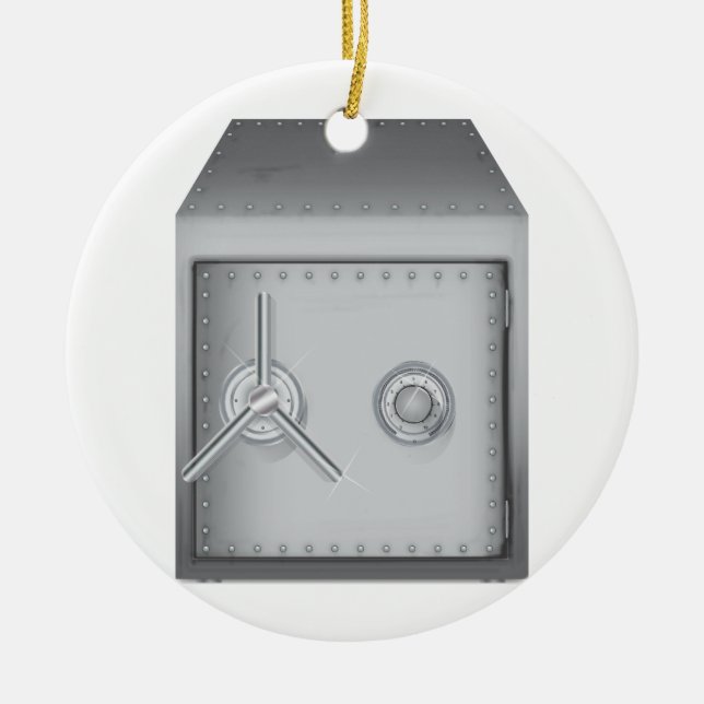 Bank Safe Ceramic Tree Decoration (Front)