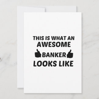 BANKER AWESOME THANK YOU CARD