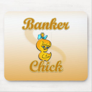 Banker Chick Mouse Mat