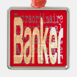 Banker Extraordinaire Metal Tree Decoration