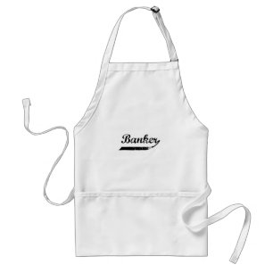 banker typography standard apron